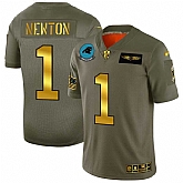 Nike Panthers 1 Cam Newton 2019 Olive Gold Salute To Service Limited Jersey Dyin,baseball caps,new era cap wholesale,wholesale hats